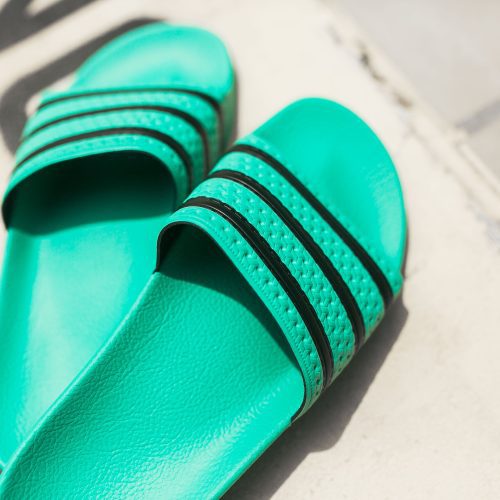 Adidas Adilette HireGreenBlack 2