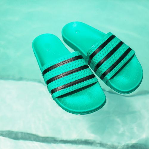 Adidas Adilette HireGreenBlack 4