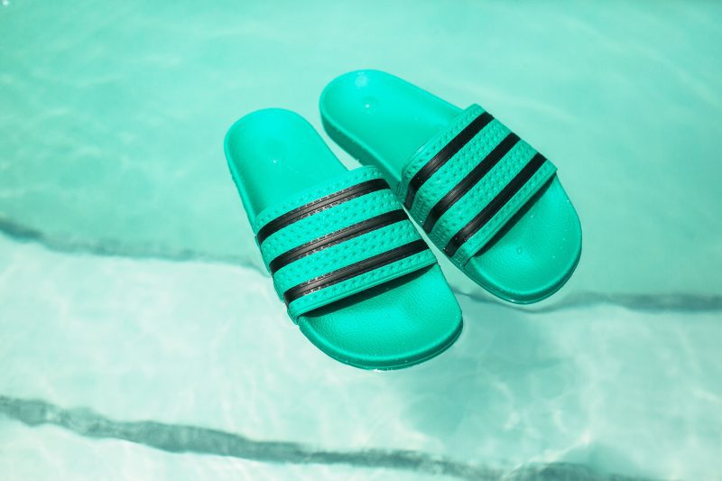 Adidas Adilette HireGreenBlack 4