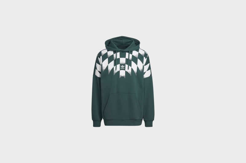 AdidasRekiveGraphicHoodie MineralGreen HK73551