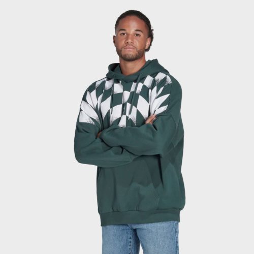 AdidasRekiveGraphicHoodie MineralGreen HK73552