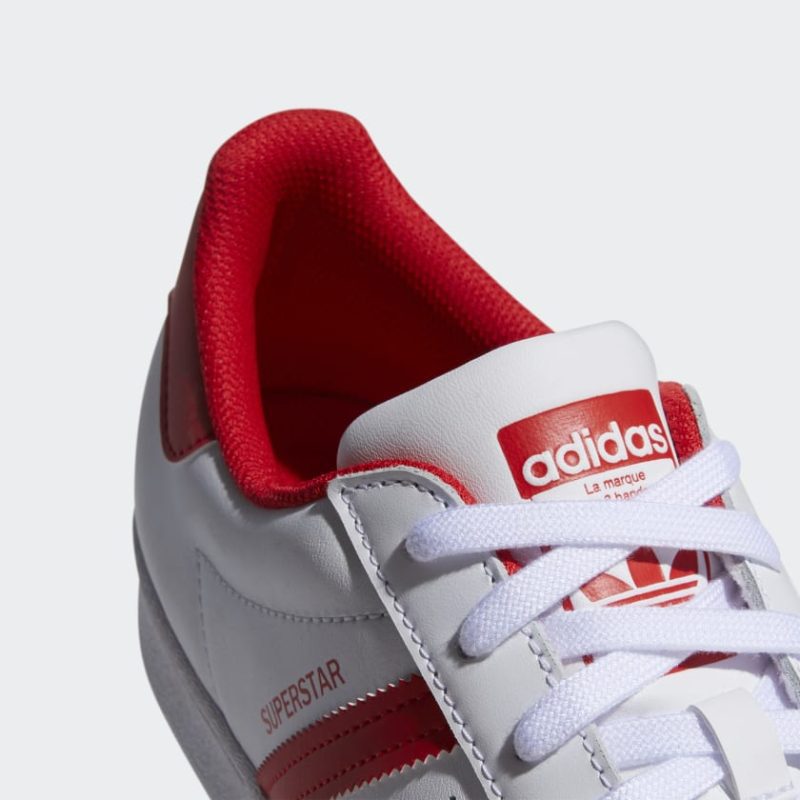 AdidasSuperstar White Red White GZ37416