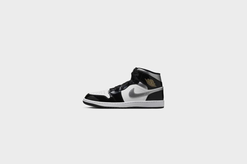 AirJordan1MidSE Black MetallicSilver White HV0789 0101