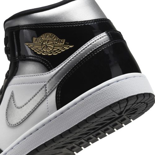 AirJordan1MidSE Black MetallicSilver White HV0789 01010