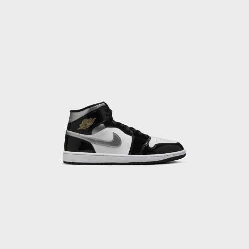 AirJordan1MidSE Black MetallicSilver White HV0789 0104