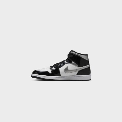 AirJordan1MidSE Black MetallicSilver White HV0789 0105