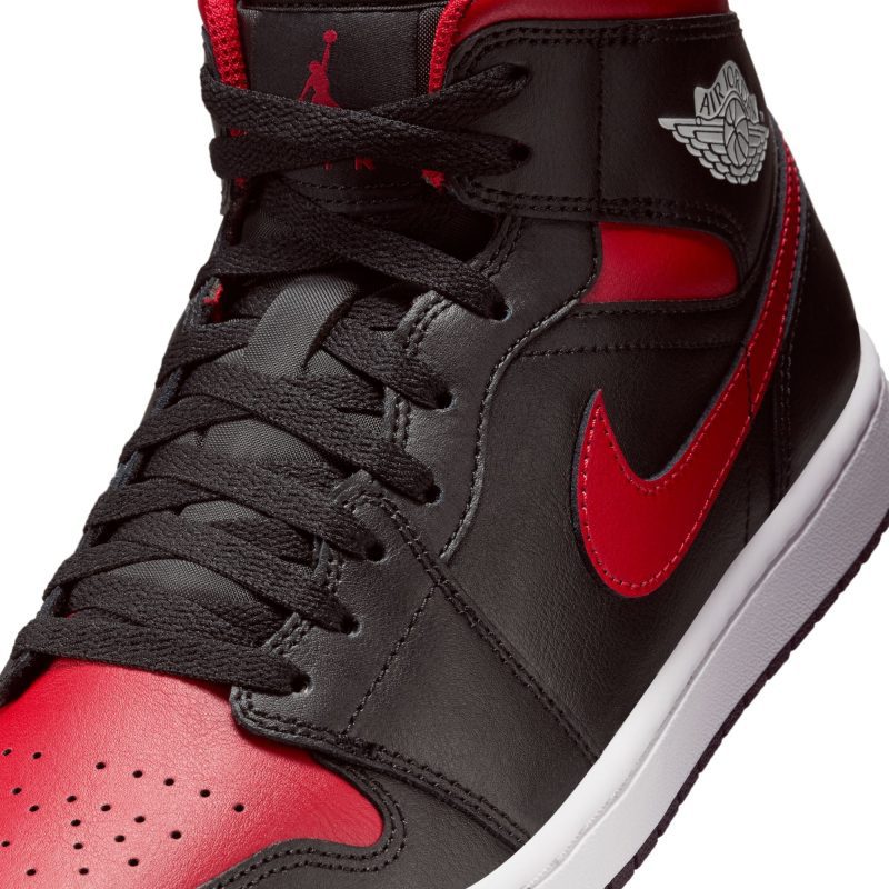 AirJordan1Mid Black VarsityRed SummitWhite DQ8426 0679