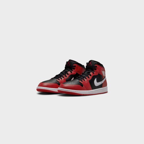 AirJordan1Mid Black White GymRed DQ8426 0612