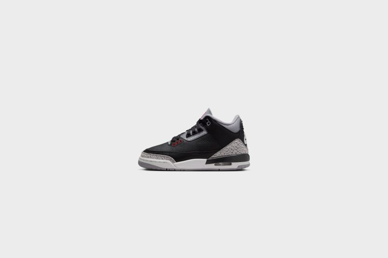 AirJordan3Retro GS Black FireRed CementGrey DM0967 0101