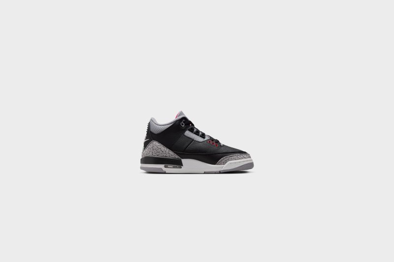 AirJordan3Retro GS Black FireRed CementGrey DM0967 0103