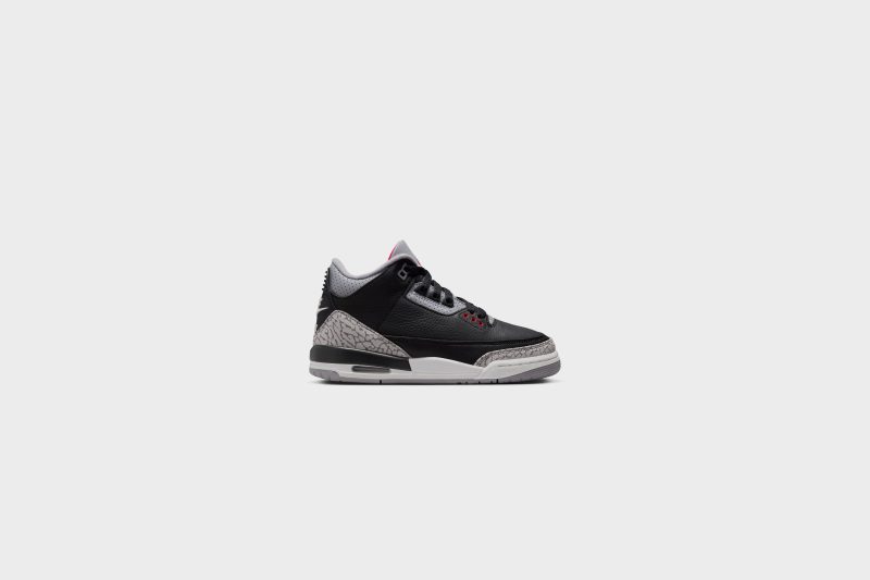 AirJordan3Retro GS Black FireRed CementGrey DM0967 0104