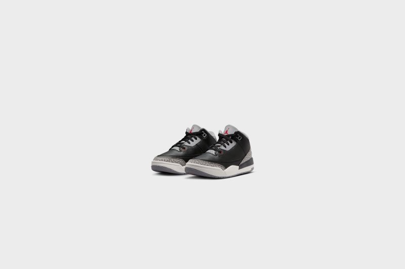 AirJordan3Retro PS Black FireRed CementGrey DM0966 0102