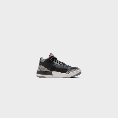 AirJordan3Retro PS Black FireRed CementGrey DM0966 0103