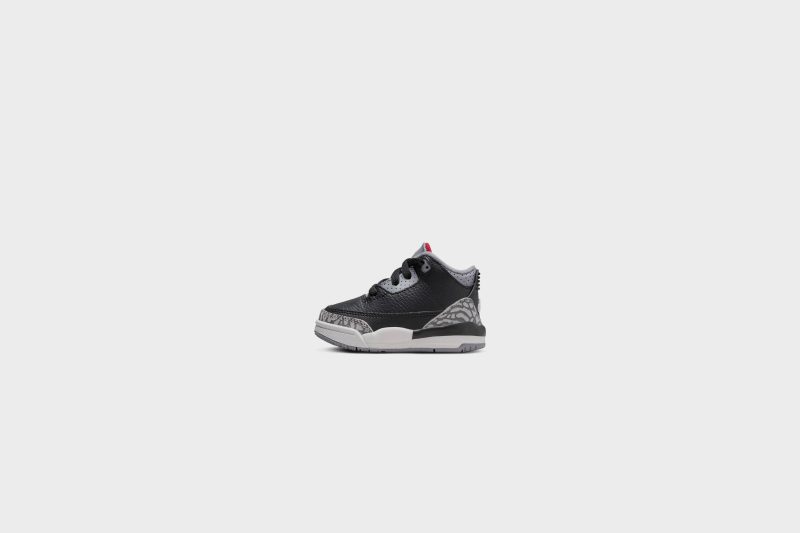 AirJordan3Retro TD Black FireRed CementGrey DM0968 0101