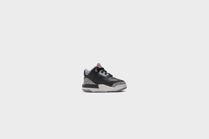 AirJordan3Retro TD Black FireRed CementGrey DM0968 0103