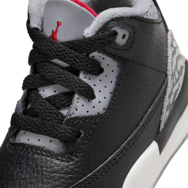 AirJordan3Retro TD Black FireRed CementGrey DM0968 0109