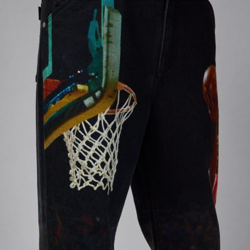 AirJordanPrintedTwillPants Black HF0045 0104