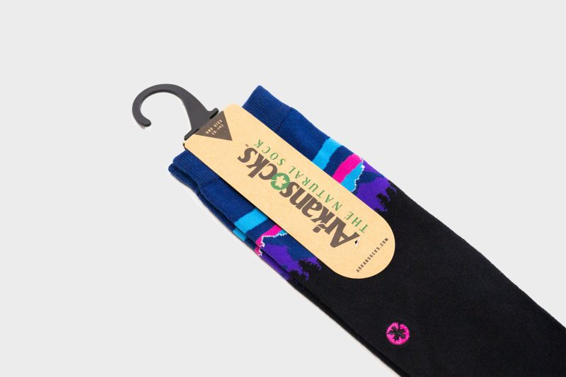 Arkansocks PinnacleView Black Violet 8