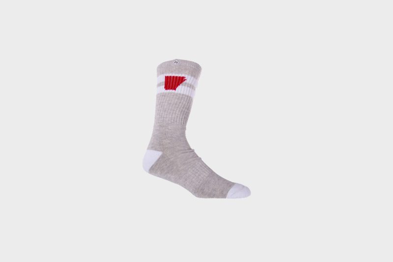 Arkansocks Tailgater AshHeather Red 1