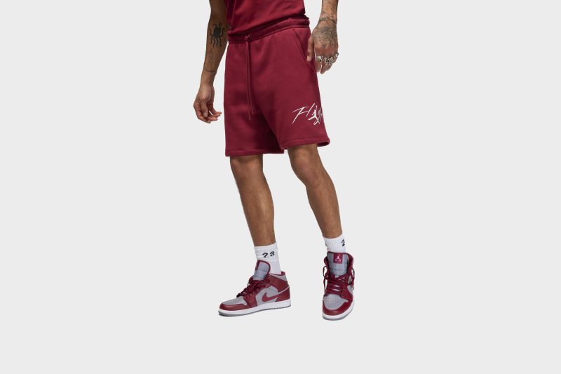 JordanBrooklynFleeceShorts Burgundy FN4535 6771