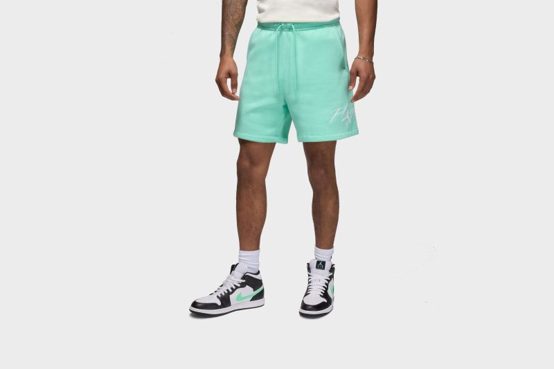 JordanBrooklynFleeceShorts Mint White FN4535 3491