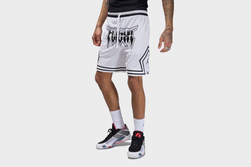 JordanSportDri FITDiamondShorts White Black FN5869 1001