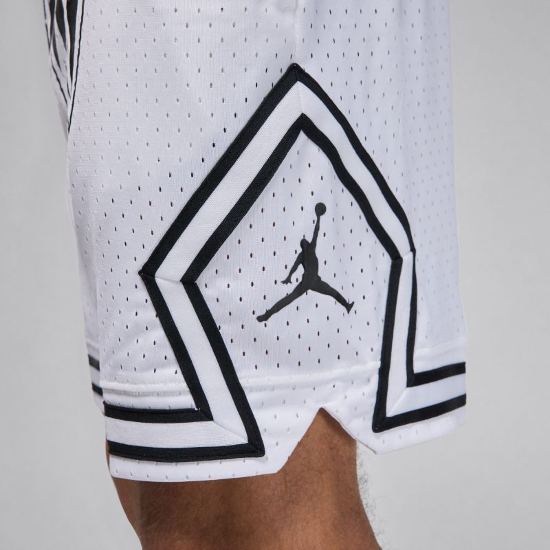 JordanSportDri FITDiamondShorts White Black FN5869 1005