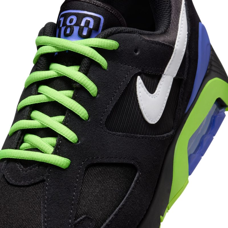 NikeAir180QS Black White ActionGreen FZ3058 0019