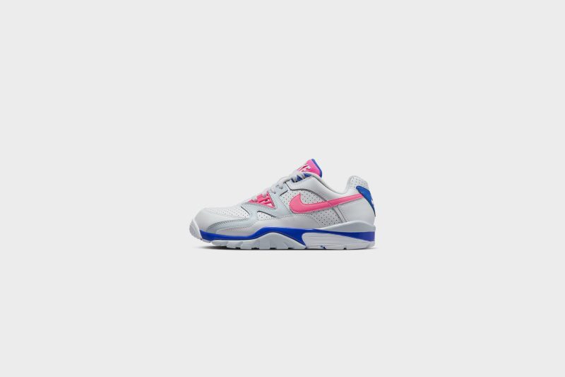 NikeAirCrossTrainer3Low White HyperPink RacerBlue FN6887 1001