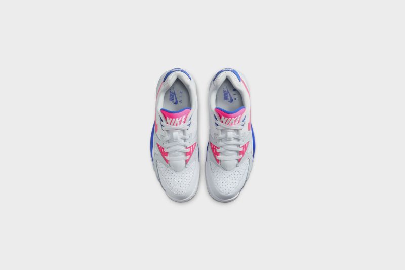 NikeAirCrossTrainer3Low White HyperPink RacerBlue FN6887 1007