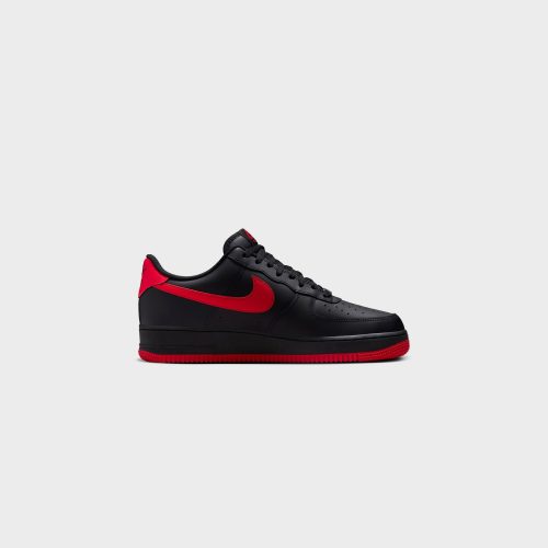 NikeAirForce1 07 Black UniversityRed Black FJ4146 0023