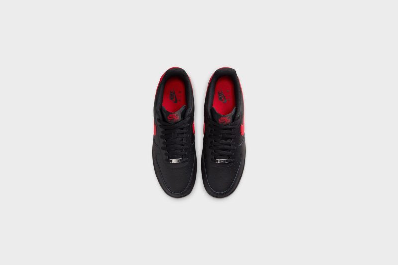 NikeAirForce1 07 Black UniversityRed Black FJ4146 0027