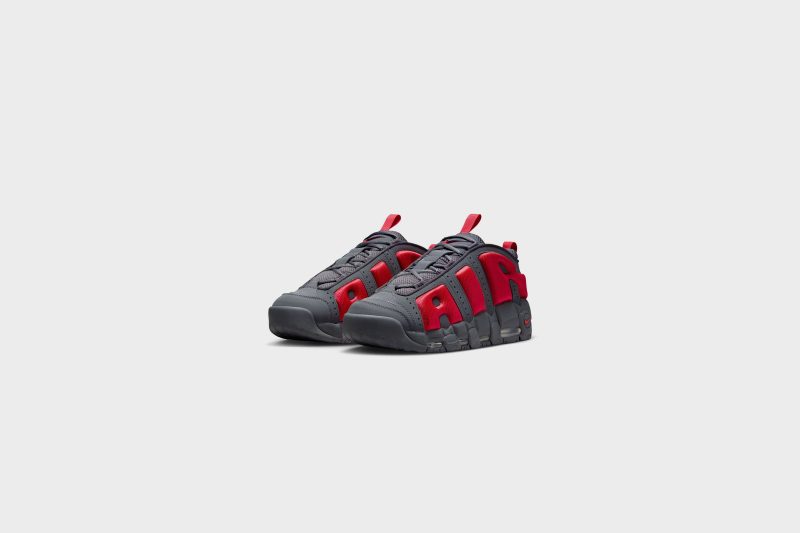 NikeAirMoreUptempoLow DarkGrey LTCrimson FZ3055 0022