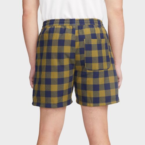 NikeLifeMen sUnlinedPlaidShorts MidnightNavy Pilgrim Black DQ5186 4103