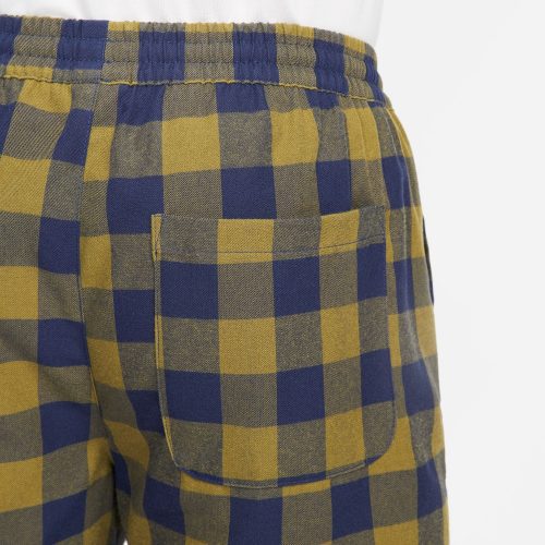 NikeLifeMen sUnlinedPlaidShorts MidnightNavy Pilgrim Black DQ5186 4106