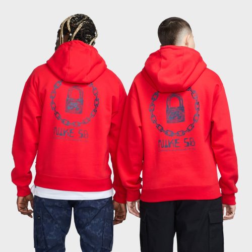 NikeSBFleeceHoodie Red FN0549 6573