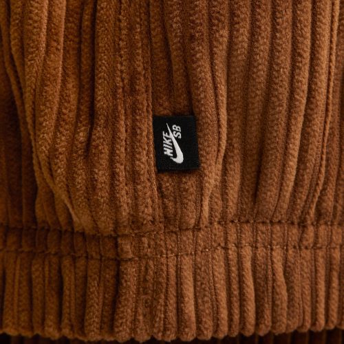 NikeSBFullZipHoodedCorduroySkateJacket Brown FV7393 2818