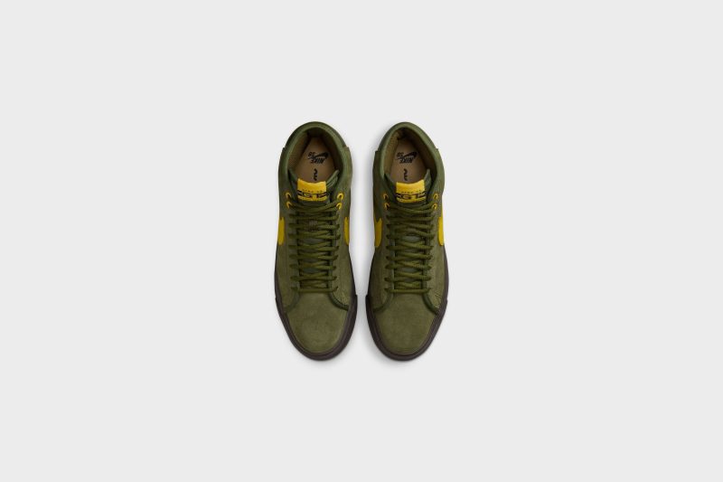 NikeSBZoomBlazerMidQS RoughGreen Amarillo HM5838 3007