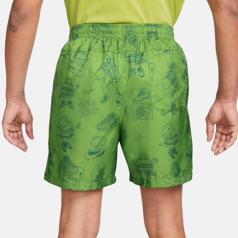 NikeSoleFoodWovenFlowShorts Green DR9781 377DR9781 3774