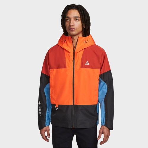 NikeStorm FitADV ChainOfCraters Jacket RushOrange Black DutchBlue DB3559 8172