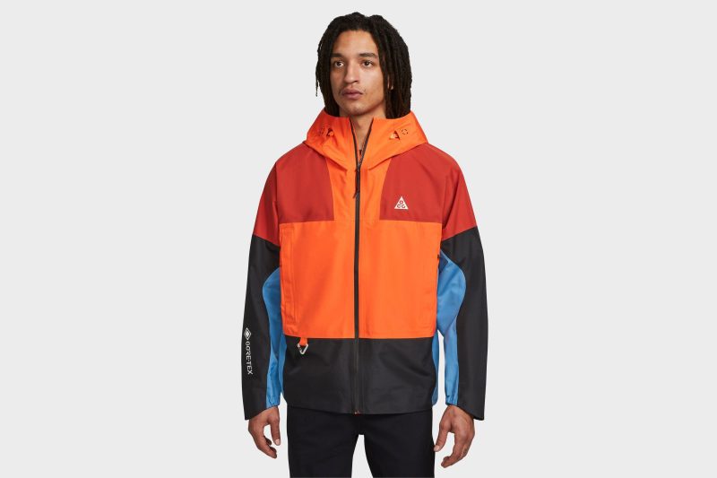 NikeStorm FitADV ChainOfCraters Jacket RushOrange Black DutchBlue DB3559 8172