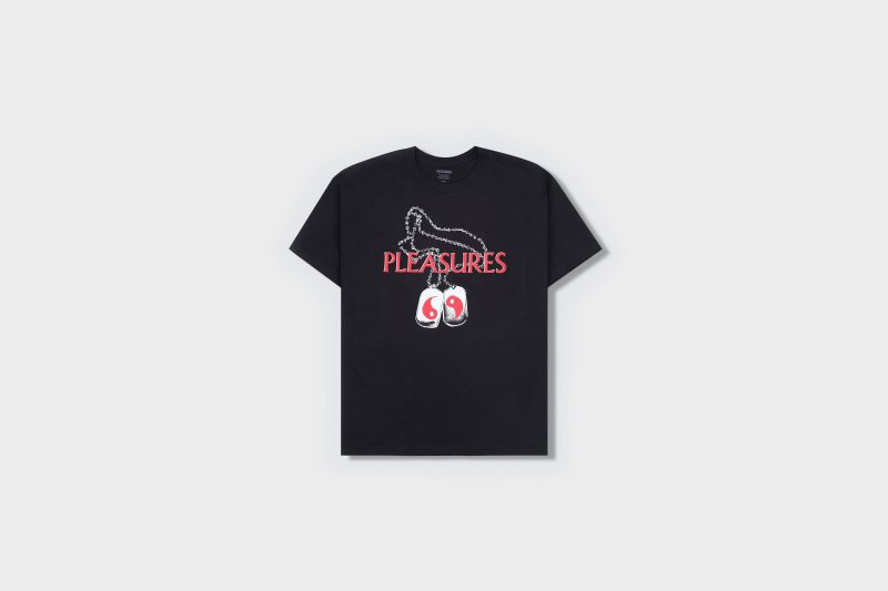 PleasuresDogTagsT Shirt Black