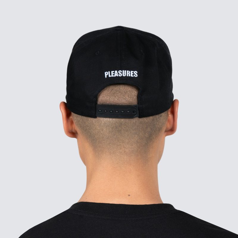 PleasuresHalfBakedLogoSnapBack Black 2