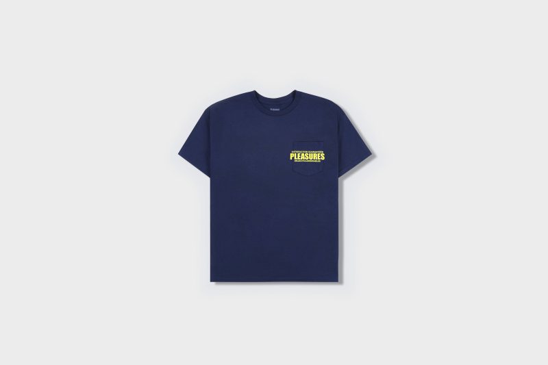 PleasuresStaffPocketT Shirt Navy 1