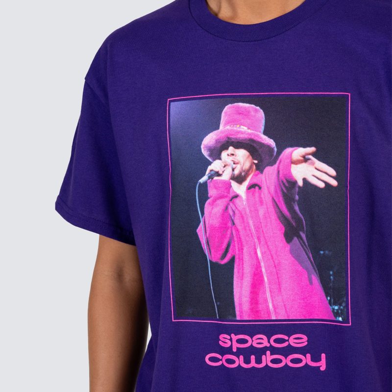 PleasuresxJamiroquaiSpaceCowboyT Shirt Purple P23W0583