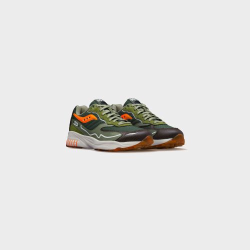 Saucony3DGridHurricanTortoise Green Orange S70682 12