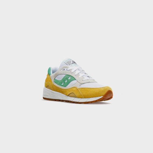 SauconyShadow6000 White Yellow Green S70441 422