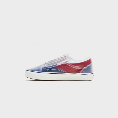 VansComfycushSlip Skool Canvas TrueNavyRed 1