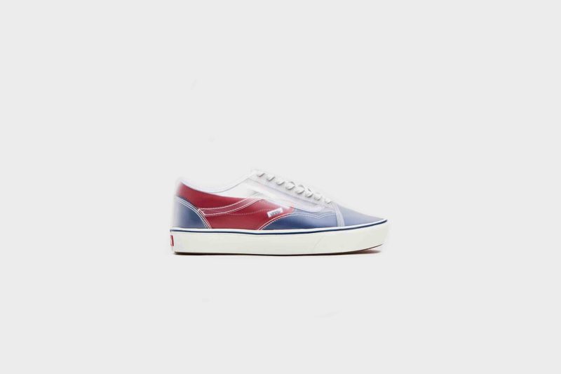 VansComfycushSlip Skool Canvas TrueNavyRed 2